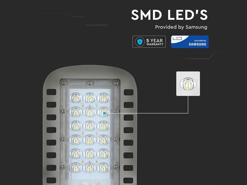 30W hideg fehér utcai lámpa Samsung Chip - 957
