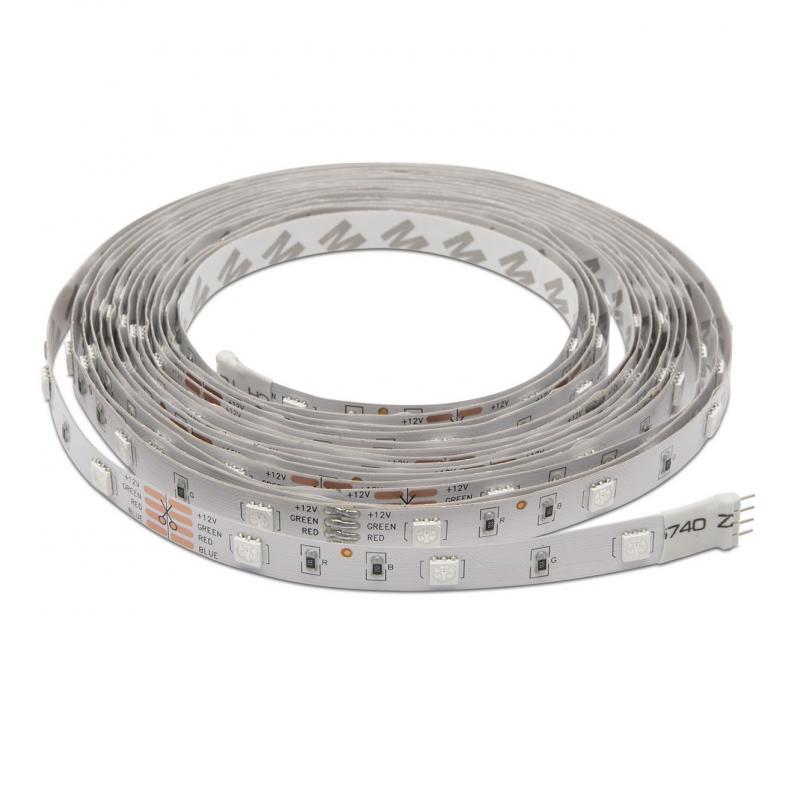 LED szett beltéri: 5 méter RGB+vezérlő+tápegység 5050-30