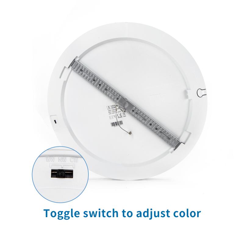 30W Süllyeszthető Kerek LED Panel Szabályozható furat és állítható színhőmérséklettel 3000K-4000K-6000K - 201463