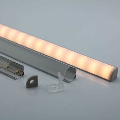 45°-os ALU sarok profil 10mm széles LED szalaghoz 