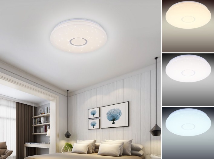 90W Nagy Méretű Design Mennyezeti Csillag mintás UFO Lámpa DIMMELHETŐ