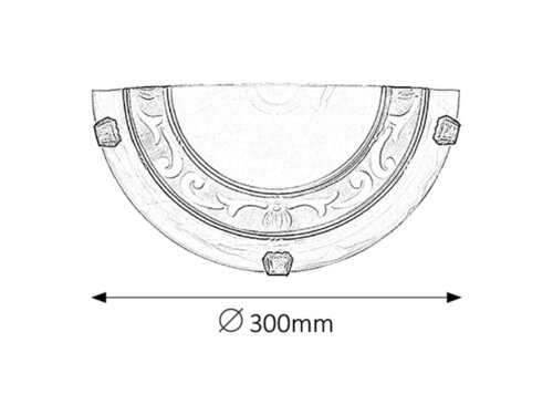 Laretta klasszikus fali lámpa