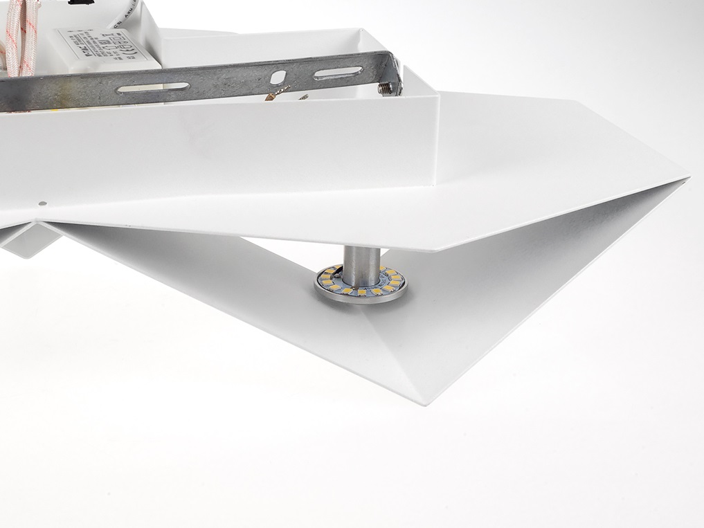 Design beltéri LED lámpatest Pira, fehér (9W) természetes fehér