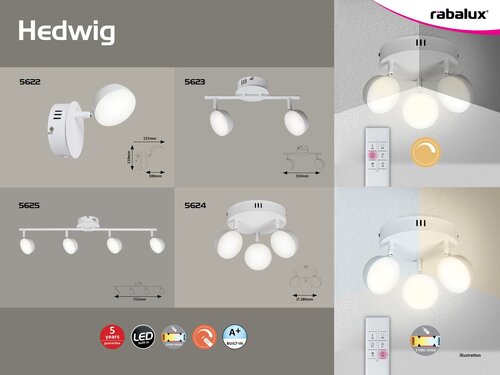Hedwig modern spotlámpa