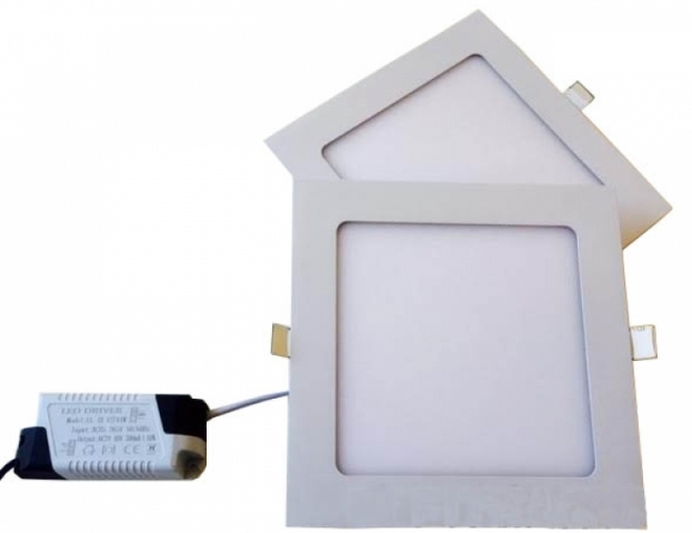 MasterLED Proma 6 W-os süllyesztett meleg fehér  négyzet alakú LED-es mennyezetlámpa