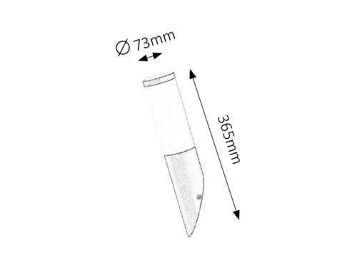 Black torch modern kültéri fali lámpa