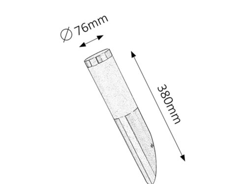 Inox torch modern kültéri fali lámpa