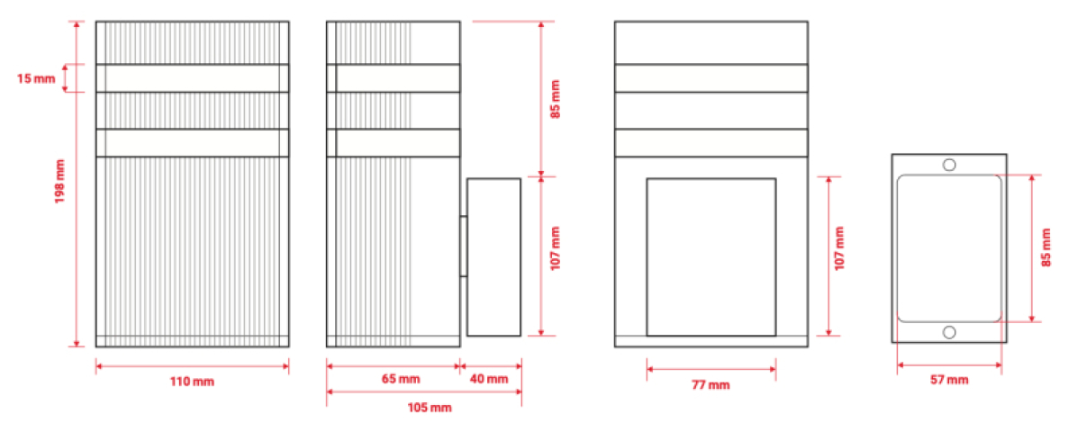 Berge Inez Kerti oldalfalra helyezhető matt ezüst színű lámpa GU10-es foglalattal