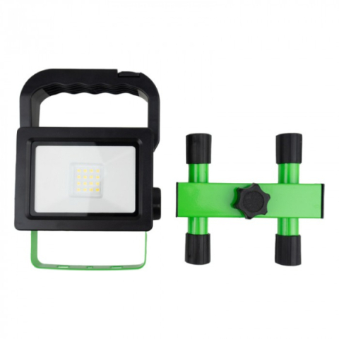 EcoLight 10 W-os natúrfehér hordozható LED reflektor  újratölthető akkumlátorral
