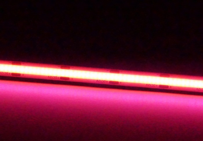 EcoLight COB led szalag pink színben 480 lm/méter 9 W/méter 12 V IP20 5m / tekercs