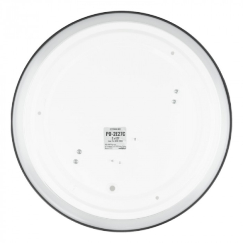 EcoLight  ø310 mm kerek  fekete színű  kerek mennyezeti lámpa 2xE27-es foglalattal