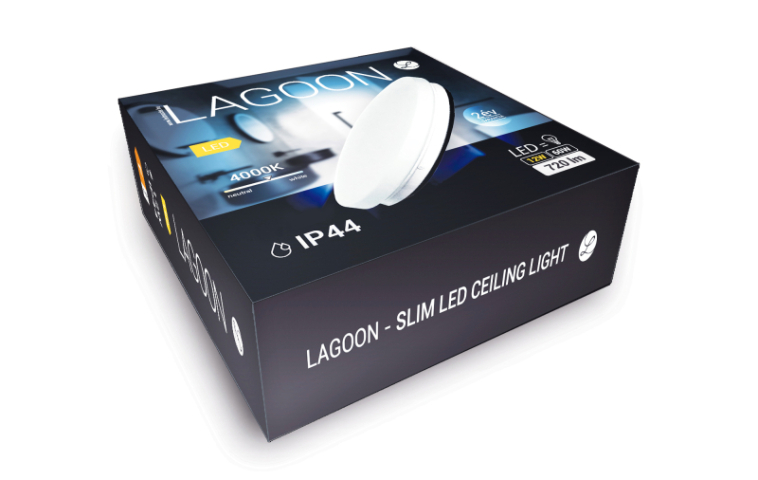 Lagoon 36 W-os ø350 mm kerek natúr fehér mennyezeti lámpa IP44-es védettségű