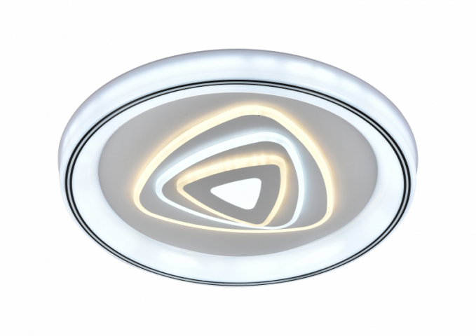 Lucero Emma 110 W-os 50 cm átmérőjű fehér LED távirányítós és mobil applikációval vezérelhető mennyezeti lámpa