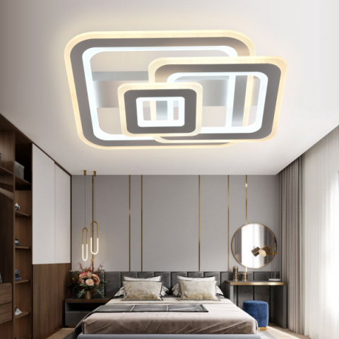 Lucero Marshall 140 W-os 50 cm átmérőjű fehér LED távirányítós és mobil applikációval vezérelhető mennyezeti lámpa