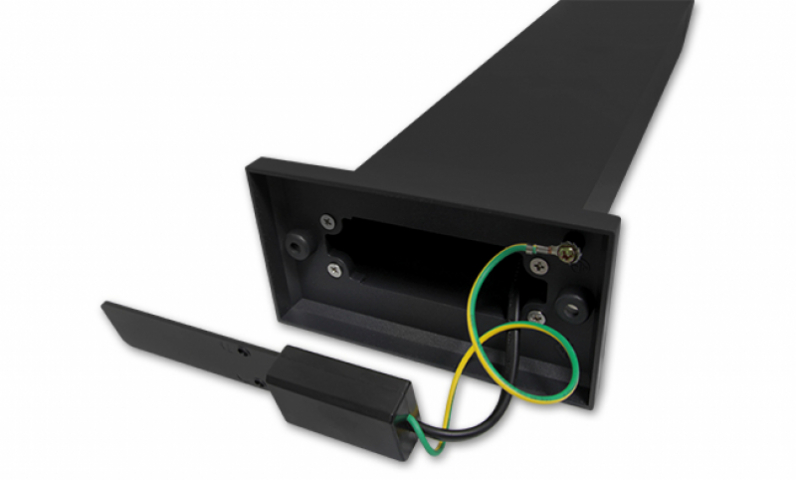 MasterLED Clark 12 W-os natúr fehér 80 cm magas fekete állólámpa