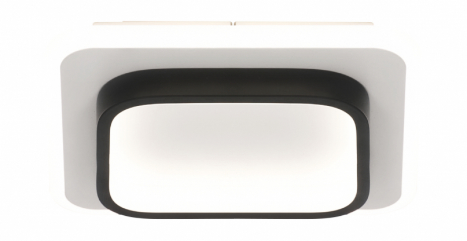 MasterLED Galaxis Falcon 35 W-os  24x24x5 cm fekete-fehér LED távirányítós mennyezeti lámpa