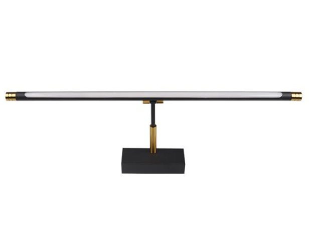 MasterLED Gemino 9W  4000K  46 cm-es fekete/arany tükör feletti lámpa IP44-es védettségű