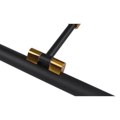 MasterLED Gemino 9W  4000K  46 cm-es fekete/arany tükör feletti lámpa IP44-es védettségű