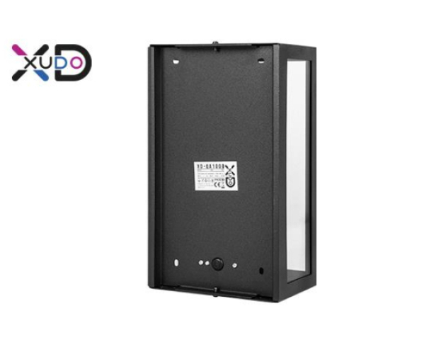 MasterLED Kerti oldalfalra helyezhető fekete színű lámpa E27-es foglalattal  IP44-es védettséggel