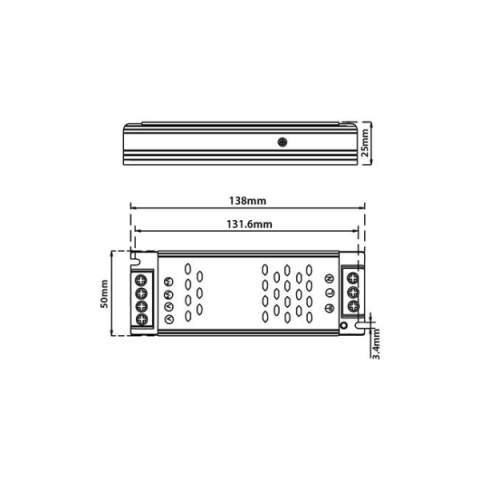 MasterLED LUXO mágneses sínlámpa rendszerhez 48V 100W LED tápegység