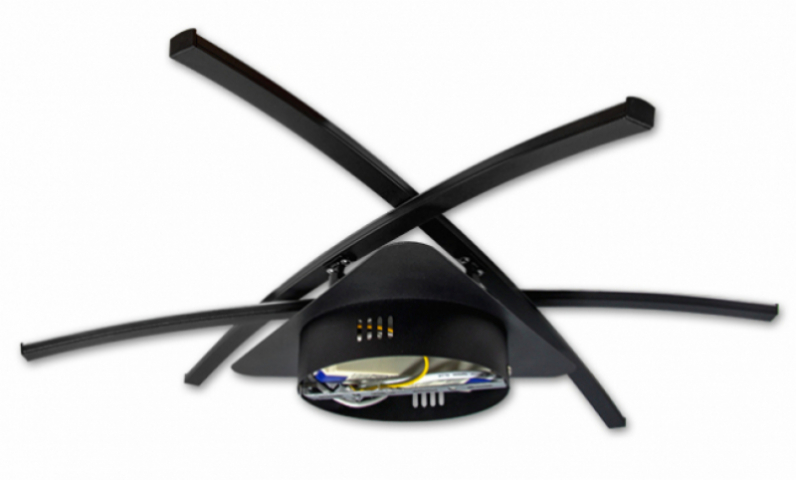 MasterLED Modena Loria 29 W-os ø62 cm natúr fehér fekete LED mennyezeti lámpa