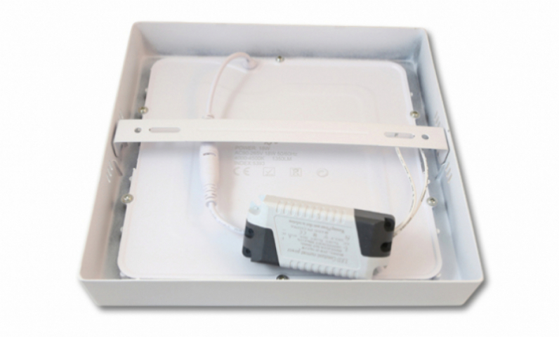 MasterLED Proma 18 W-os falon kívüli hideg fehér  négyzet alakú LED panel