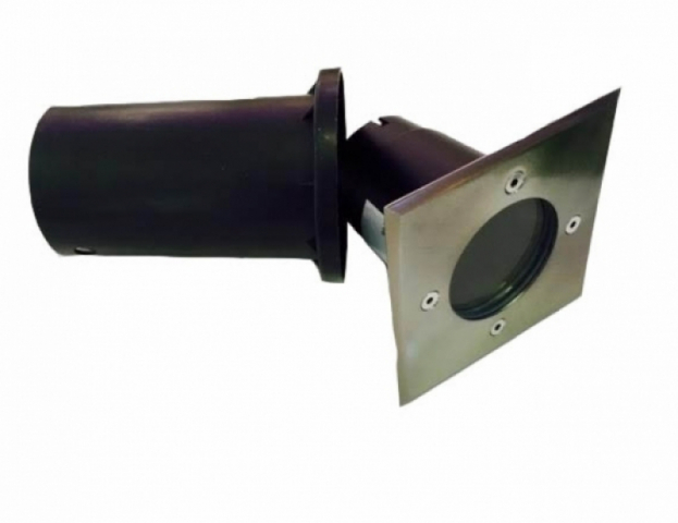 MasterLED Süllyeszthető lépésálló mattkróm kerti lámpatest cserélhető fényforrással