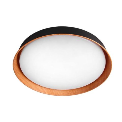 MasterLED XUDO 54W  3000-6500K  400x85 mm  fekete/tölgy színű mennyezeti lámpa távirányítóval