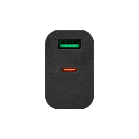 MasterLED gyorstöltő 20 W-os 1 x USB-C  1 x USB-A fekete adapter