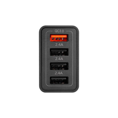 MasterLED gyorstöltő 20 W-os 4 x USB-C fekete adapter