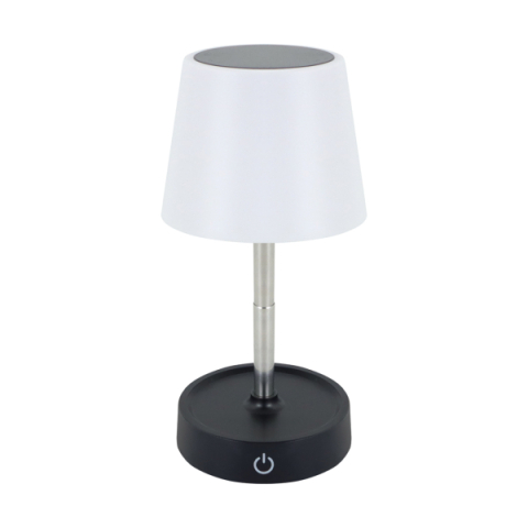 Strühm Smart LED fekete színű asztali lámpa fényerőszabályozható újratölthető akkumulátorral