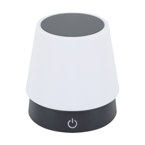 Strühm Smart LED fekete színű asztali lámpa fényerőszabályozható újratölthető akkumulátorral