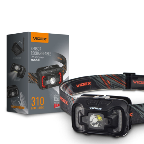 Videx LED Fejlámpa natúrfehér újratölthető akkumulátorral H025C
