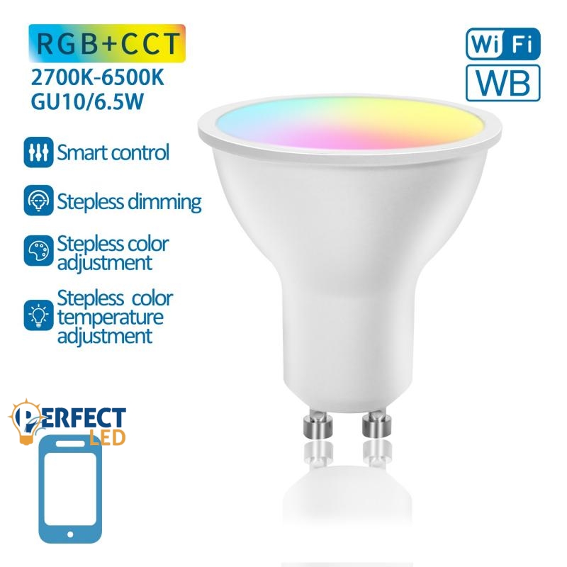GU10 6.5W LED Spot Izzó Smart RGB+CCT - 221027