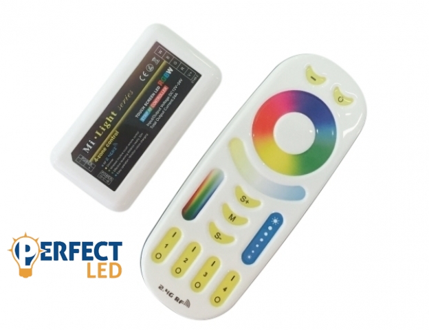Mi Light 4 csatornás RGBW távirányító + 1 db vezérlő