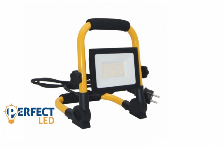 EcoLight 100 W-os natúrfehér hordozható LED reflektor