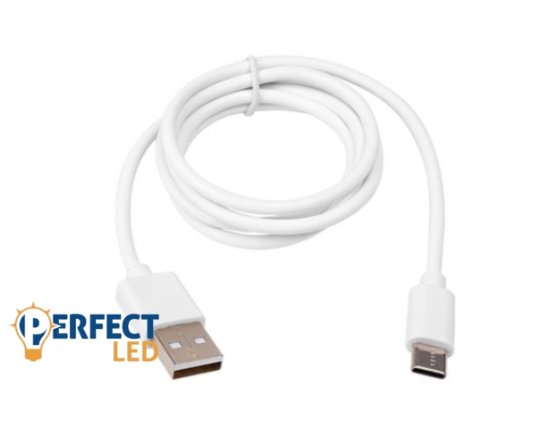 MasterLED 10W USB-A/C kábel 1 méter  fehér