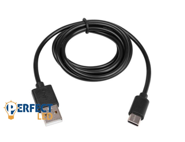 MasterLED 10W USB-A/C kábel 1 méter  fekete
