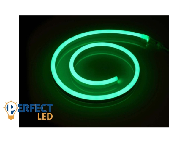 NEON LED szalag - 230V - 1m - 8W/m zöld