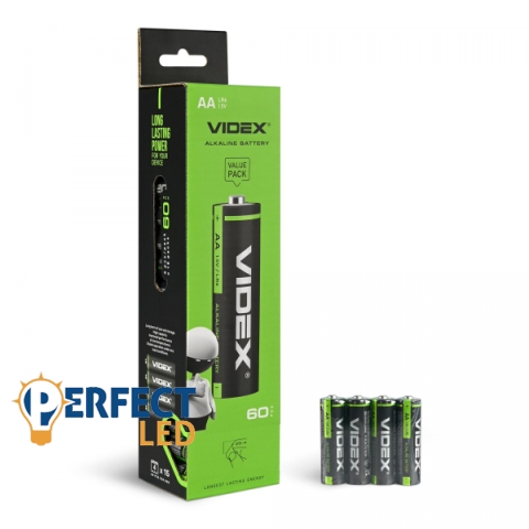 VIDEX LR6/AA alkáli elem 4 db x 15 csomag
