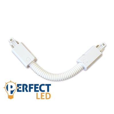 Sínes LED Lámpa Rendszer Flexibilis Toldóelem Fehér