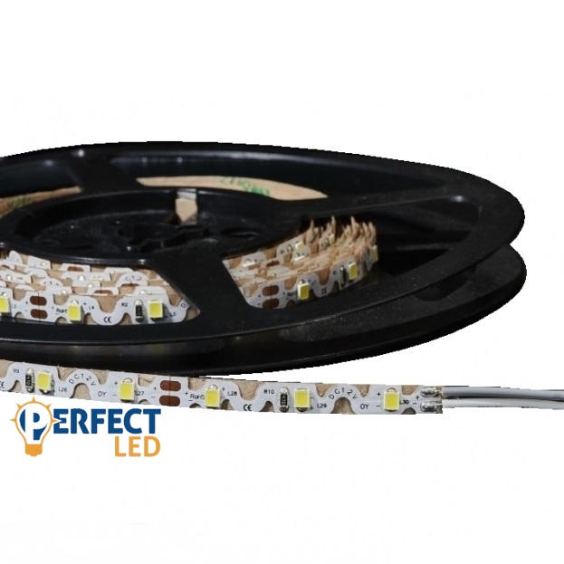 Prémium 60 LED/méteres 12V-os cikk-cakk beltéri meleg fehér LED szalag
