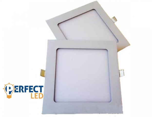 MasterLED Proma 12 W-os süllyesztett natúr fehér négyzet alakú LED-es mennyezetlámpa