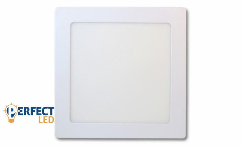MasterLED Proma 12 W-os falon kívüli meleg fehér négyzet alakú LED-es mennyezetlámpa