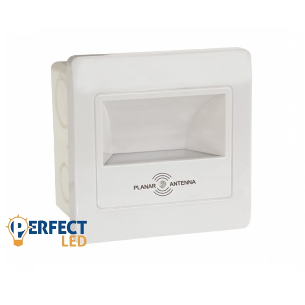 Diamond Led süllyesztett, fehér beltéri LED-es lépcsővilágítás mozgásérzékelős