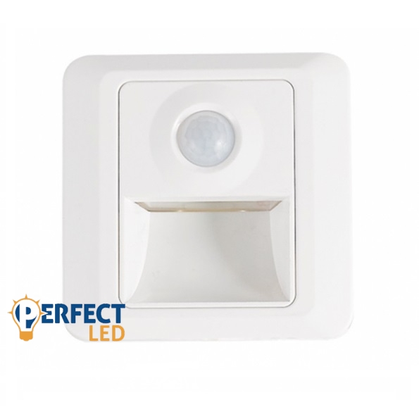 Strühm Kristal Led süllyesztett, fehér beltéri LED-es lépcsővilágítás mozgásérzékelős