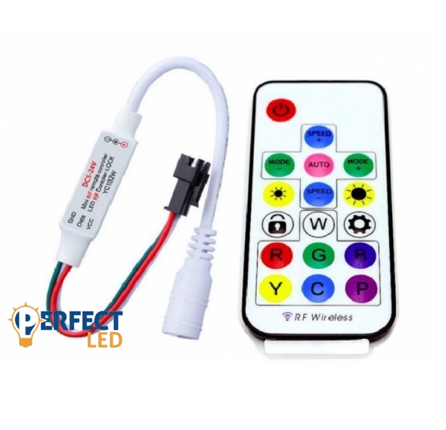 Prémium - Digitális ledszalag RGB vezérlő távirányítóval