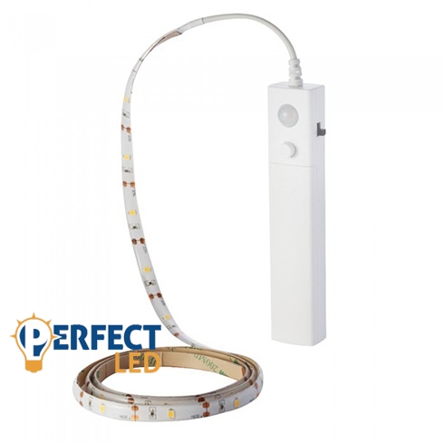 Elemes LED szalag szett mozgásérzékelővel: 100 cm, természetes fehér