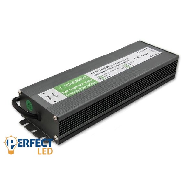 Perfectled 300 W-os vízálló tápegység, 25 Amper, 12 VDC