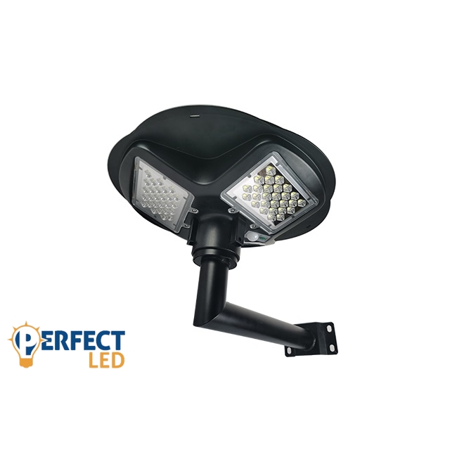 MasterLED Napelemes 200 W-os fali lámpa beépített mozgásérzékelővel